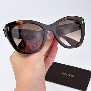 Tom Ford FT0940/S CARA 55F BRAND NEW Sunglasses Havana Gradient Brown Women